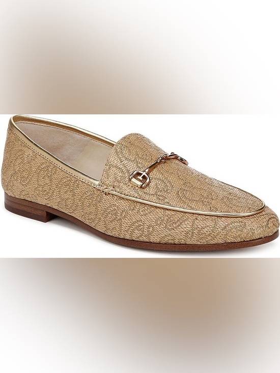 Sam Edelman Shoes - SAM EDELMAN WOMEN'S LORAINE LOAFER TAN - GOLD SE RAFFIA